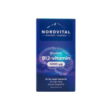 Nordvital b12-vitamin 1000mcg vegán kapszula 60 db vitamin és táplálékkiegészítő