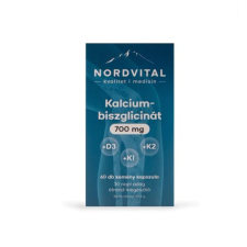Nordvital kalcium-biszglicinát 75mg kapszula 60 db vitamin és táplálékkiegészítő