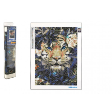 Norimpex elrejtett tigris gyémántfestés 30x40 cm kreatív és készségfejlesztő