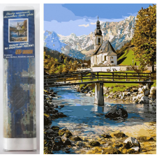 Norimpex gyémántfestés - Ramsau templom 30x40cm kreatív és készségfejlesztő