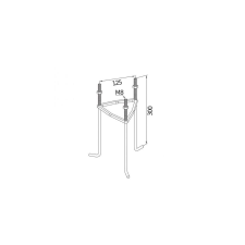 NORLYS METAL BASE 1230 TO CONCRETE ACCESSORY - NOR-1230 kültéri világítás
