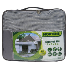 Nortene Sunnet Kit szőtt napvitorla szürke 3 x 3 x 3 kerti bútor