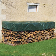 Nortene Takaróponyva, Protex Wood fahasáb takaró vízhatlan ponyva 90 g/m2 (1.5x6 méter) zöld kerti bútor