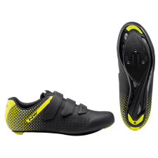 Northwave Cipő NW ROAD CORE 2 43 fekete/fluo sárga 80211013-04-43 kerékpáros cipő