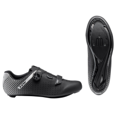 Northwave Cipő NW ROAD CORE PLUS 2 39 fekete/ezüst 80211012-17-39 kerékpáros cipő