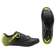 Northwave Cipő NW ROAD CORE PLUS 2 43 fekete/fluo sárga 80211012-04-43 kerékpáros cipő