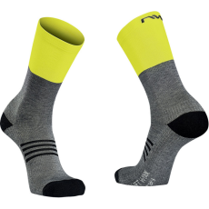 Northwave Zokni NORTHWAVE EXTREME PRO HIGH téli szürke/fluo sárga kerékpáros