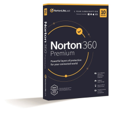 Norton 360 Premium 75GB HUN 1 Felhasználó 10 gép 1 éves dobozos vírusirtó szoftver karbantartó program