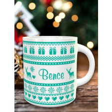  Norvég mintás bögre kék - Bögre Karácsonyra bögrék, csészék