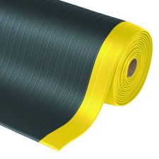 Notrax Airug® 410 fáradásgátló habszőnyeg, fekete/sárga, 122 x 1 830 cm% lakástextília
