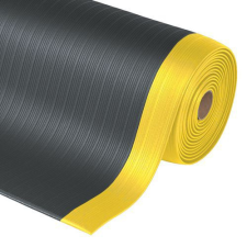 Notrax Airug® Plus fáradásgátló ipari szőnyeg, fekete/sárga, 60 x 1 830 cm% lakástextília