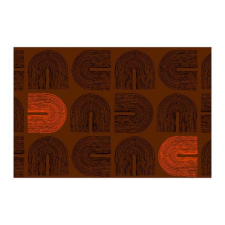 Notrax Déco Design™ Imperial Arches beltéri takarítószőnyeg, barna, 120 x 180 cm% lakástextília