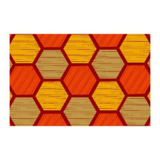 Notrax Déco Design™ Imperial Honeycomb beltéri tisztítószőnyeg, narancssárga, 120 x 180 cm% lakástextília