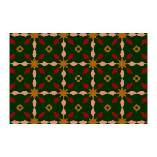 Notrax Déco Design™ Imperial Snowstar beltéri takarítószőnyeg, zöld, 60 x 90 cm% lakástextília
