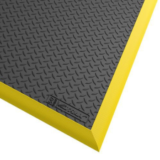 Notrax Fáradásgátló ipari szőnyeg gyémánt bevonattal, fekete/sárga, 97 x 163 cm% lakástextília
