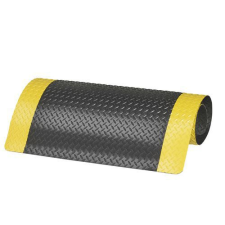 Notrax Gyémántbevonatú fáradásgátló ipari szőnyeg, fekete/sárga, 91 x 150 cm% lakástextília