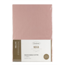  Nova3 pamut-szatén gumis lepedő Pasztell rózsaszín 180x200 cm +30 cm lakástextília