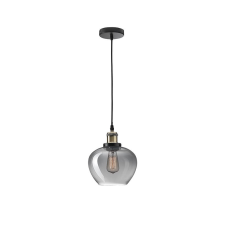Nova Luce CEDRO fekete függesztett lámpa (NL-8436403) E27 1 izzós IP20 világítás