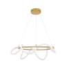 Nova Luce Cerelia fehér-arany LED függesztett lámpa (NL-9082092) LED 1 izzós IP20