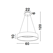 Nova Luce Rando led függeszték NL-6167205 világítás
