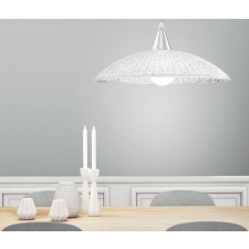 Nova Luce Shell fehér-króm függesztett lámpa (NL-7326501) E27 1 izzós IP20 világítás
