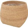  Növénykosár természetes rattan 38 x 30 cm