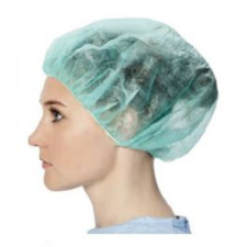  Nővérsapka gumírozott kerek zöld 100db gyógyászati segédeszköz