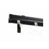  Novum antracit színű 2 sínes alumínium profilkarnis - 150 cm