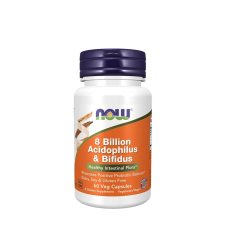 Now 8 Billion Acidophilus &amp; Bifidus - Probiotikumok (60 Veg Kapszula) vitamin és táplálékkiegészítő