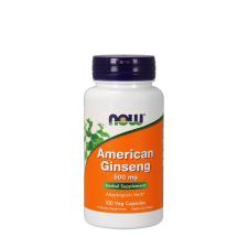 Now Amerikai Ginzeng 500 mg kapszula - American Ginseng (100 Veg Kapszula) vitamin és táplálékkiegészítő