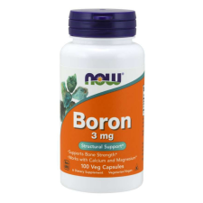 Now Foods Boron 3 mg 100 kapszula vitamin és táplálékkiegészítő