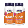 Now Foods C-vitamin 1000 lassabb felszívódású csipkebogyóval 2x1 doboz, 2x100 tabletta csomagban olcsóbb!