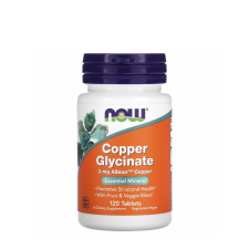 Now Foods Copper Glycinate 3 mg (120 Tabletta) vitamin és táplálékkiegészítő