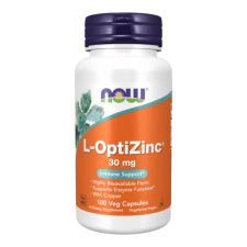 Now Foods L-OptiZinc 30 mg - 100 vegán kapszula - NOW Foods vitamin és táplálékkiegészítő