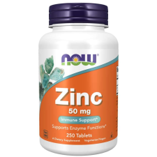 Now Foods NOW Cink (cink -glükonát), 50 mg, 250 tabletta vitamin és táplálékkiegészítő