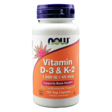 Now Foods Now d3+k2 vitamin kapszula 120db vitamin és táplálékkiegészítő