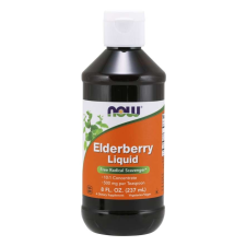 Now Foods NOW Elderberry Liquid, NOW bodza folyadék, 237 ml vitamin és táplálékkiegészítő