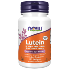 Now Foods NOW Lutein 10 mg (szem egészsége), 120 lágyzselé kapszula vitamin és táplálékkiegészítő