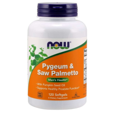 Now Foods NOW Pygeum (afrikai szilva) és Saw Palmetto (Serenoa kúszó), 120 soft kapszula vitamin és táplálékkiegészítő