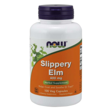 Now Foods NOW Slippery Elm (Red Elm), 400 mg, 100 gyógynövényes kapszula vitamin és táplálékkiegészítő