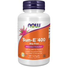 Now Foods NOW Sun-E™ 400 NE (E-vitamin), 120 lágyzselé kapszula vitamin és táplálékkiegészítő