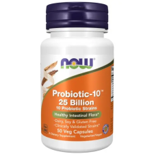 Now Foods Probiotic 10-25 Billion probiotikum 50 vegkapszula vitamin és táplálékkiegészítő