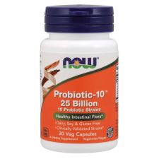 Now Foods Probiotic 10-25 Billion probiotikum 50 vegkapszula vitamin és táplálékkiegészítő