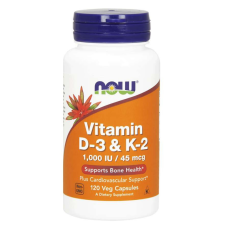 Now Foods Vitamin D3 & K2 120 kaps vitamin és táplálékkiegészítő