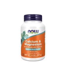 Now Kalcium és Magnézium por - Calcium &amp; Magnesium Powder (227 g) vitamin és táplálékkiegészítő