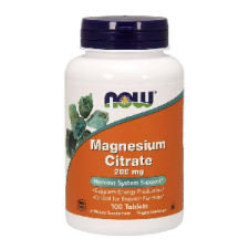 Now magnesium citrate tabletta 200 mg 100 db vitamin és táplálékkiegészítő