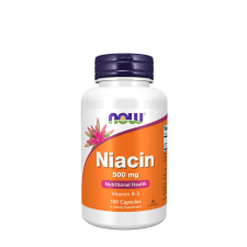 Now Niacin 500 mg - B3-vitamin (100 Kapszula) vitamin és táplálékkiegészítő