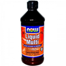 Now Now Liquid Multi Szirup Folyékony multivitamin Trópusi Narancsos (473 ml) vitamin és táplálékkiegészítő