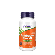 Now Sambucus Zinc-C - Bodza koncentrátum (60 Szopogató Tabletta) vitamin és táplálékkiegészítő