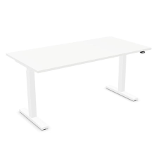 Nowystyl Íróasztal NOWYSTYL elektromosan állítható magasságú 1600x800 mm fehér T-lábas fehér íróasztal